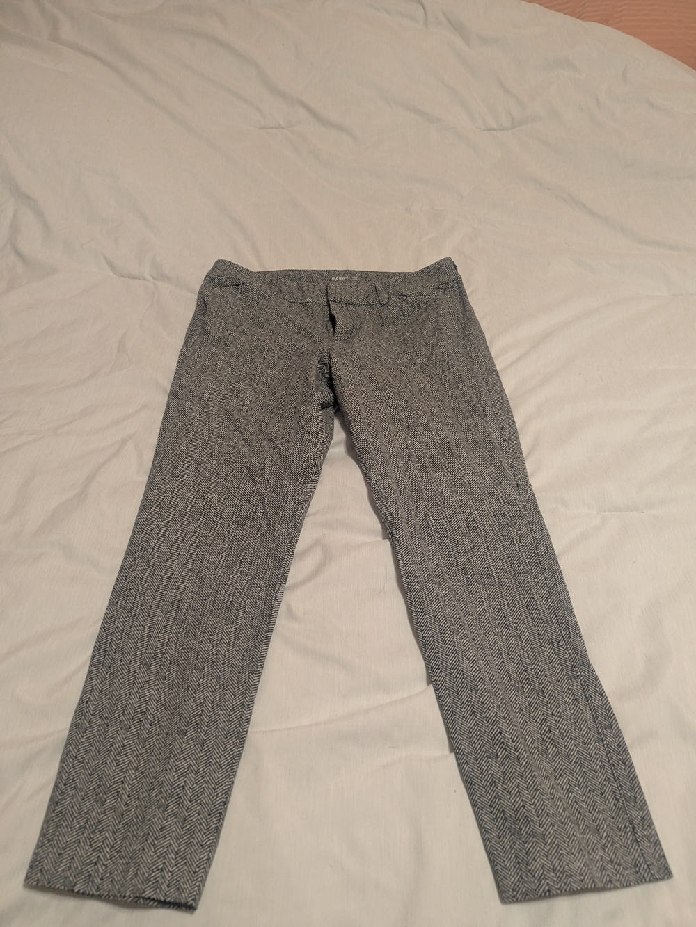 Old Navy Men's Gray Herringbone Dress Pants